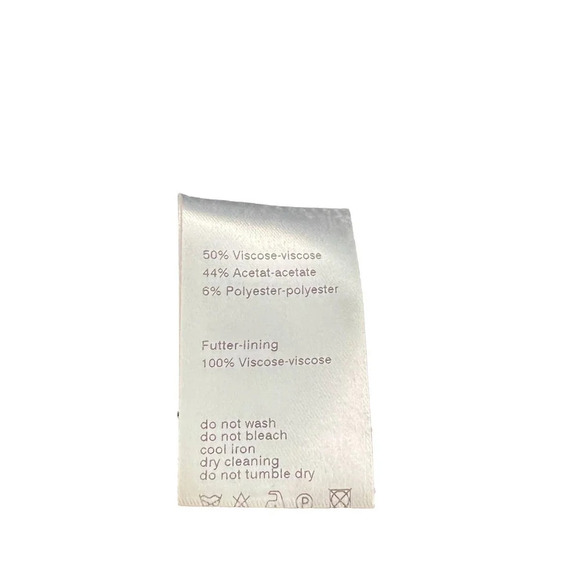 Akris Punto Top Blouse Short Sleeve Cinched Bungee Striped Black Gold Size US 12 - Picture 10 of 11